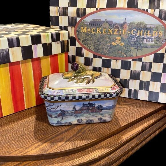 Mackenzie Childs MacLachlan Trinket Box Plus - Picture 14 of 15
